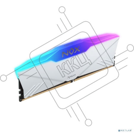 Оперативная память Apacer 16GB DDR4 3200 DIMM (2*8Gb) OC NOX RGB WHITE AURA2 w/HS 1.35V RP AH4U16G32C28YNWAA-1