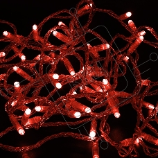 Гирлянда Нить 10м, постоянное свечение, прозрачный ПВХ, 24В, Красный Гирлянда Нить 10м, постоянное свечение, прозрачный ПВХ, 24В, Красный