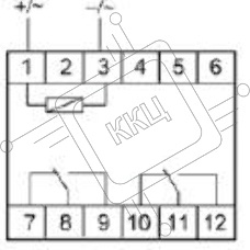 Реле промежуточное PK-2P (монтаж на DIN-рейке 35мм 220В 50Гц 2х8А 2 перекл.) F&F EA06.001.009