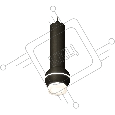 Светильник Ambrella XP1102010 SBK/FR/CL черный песок/белый матовый/прозрачный MR16 GU5.3 LED 3W 4200K