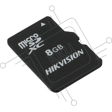 Флеш карта microSDHC 8GB Hikvision HS-TF-C1(STD)/8G/ZAZ01X00/OD <HS-TF-C1(STD)/8G/ZAZ01X00/OD> (без SD адаптера) R/W Speed 90/12MB/s