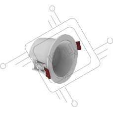 Светильник MSR MISSILER ZXS-GMTD-15 Antiglare downlight