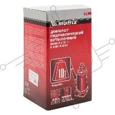 Домкрат MATRIX 50725 гидравлический бутылочный 10 т h подъема 230–460мм master