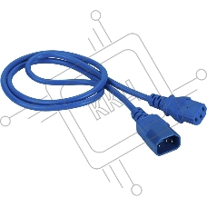 Шнур питания Lanmaster LAN-PP13/14-1.5-BL C13-С14 проводник.:3x0.75мм2 1.5м 250В 10А синий