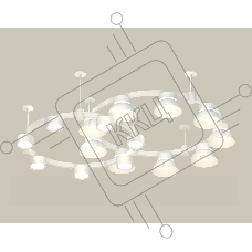 Светильник Ambrella light XR92211101/16 SWH/FR белый песок/белый матовый GX53 (A9221, A9226, C9241, C9236, N8140, N8112)
