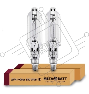 Лампа газоразрядная металлогалогенная ДРИ 1000 380/4000К E40 (12) МЕГАВАТТ 03116