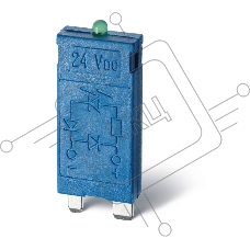 Модуль индикации и защиты LED + диод ( + A1) 6...24В DC зел. FINDER 9901902499