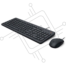 Комплект HP 150 Wired Mouse and Keyboard Combination cons