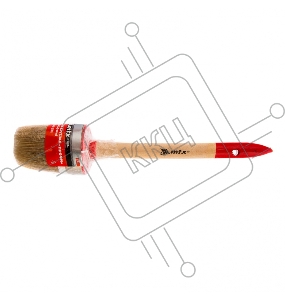 Кисть круглая Профи №14 (50 мм), натуральная щетина, деревянная ручка// MTX