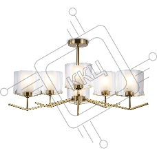 Люстра Ambrella light LH57008/6 BS/FR латунь/белый матовый E14/6 max 40W D850*420