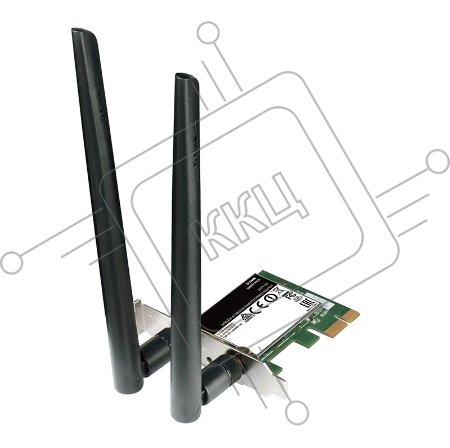 Сетевой адаптер WiFi D-Link DWA-582 PCI Express (ант.внеш.съем) 2ант. DWA-582/RU/В1A