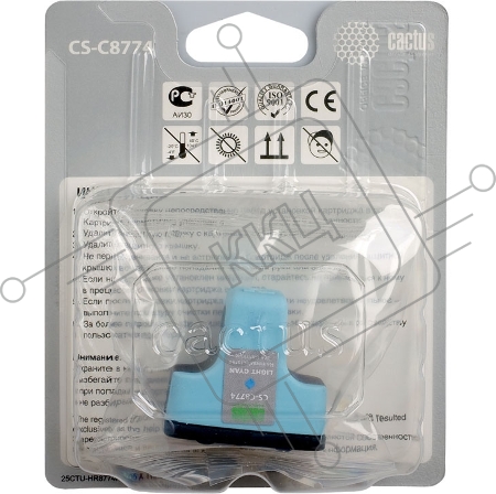 Картридж струйный Cactus CS-C8774 светло-голубой для №177 HP PhotoSmart 3213/3313/8253/C5183/C6183 (