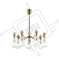 Люстра Ambrella light LH53287/7 BS/CL латунь/прозрачный E14*7 max 40W D815*900