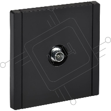 Розетка телевизионная оконечная FORTE&PIANO FP128 черный IEK FP-A10-O-K02