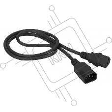Шнур питания C13-C14, 3х0.75, 220В, 10А, черный, 7 метров