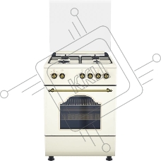 Газовая плита DeLuxe 606040.24г 006 (кр) чуг реш беж