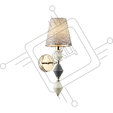 Настенный светильник Ambrella light LH75409 GD/GR золото/серый E14 max 40W 150*180*415