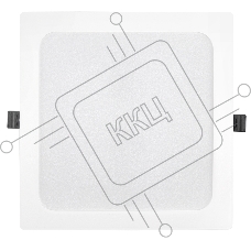 Светильник встраиваемый LED квадрат 24Вт 4500К 220мм белый пластик IP40 General GLP-SW3-24BT-220-4