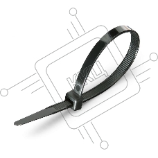 Стяжки нейлоновые КСС 4*300 (ч) (100шт.) | 49413 | Fortisflex