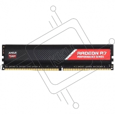 Оперативная память AMD Radeon R7, DDR4, 8GB (1x8GB), 2400MHz, CL16, DIMM, с радиатором, черный