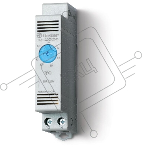 Термостат щитовой для включения охлаждения диапазон температур 0…+60град. С; 1NO 10А модульный 17.5мм IP20 FINDER 7T8100002303