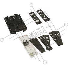 Бокс оптический универсальный Hyperline FO-19V-1U-3xSLT-W130H30-24UN-BK 19