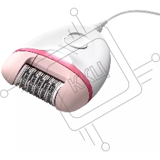 Эпилятор Philips BRE255/00 скор.:2 насад.:2 от электр.сети белый/красный