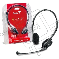 Наушники с микрофоном Genius HS-200C черный