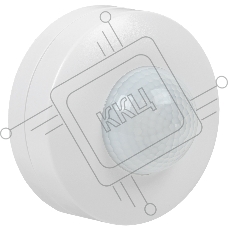 Датчик движения IEK LDD11-027-1200-001 ДД 027 белый 1200Вт 360гр 12м IP20 IEK