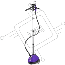 Отпариватель напольный Kitfort КТ-9123-1 1960Вт черный/фиолетовый