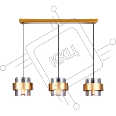Светильник Ambrella light TR3652/3 GD/SM золото/дымчатый E27/3 max 40W 820*180*700