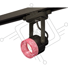 Светильник Ambrella light XT6602062 PBK/PI черный полированный/розовый MR16 GU10 (C6602, N6152)