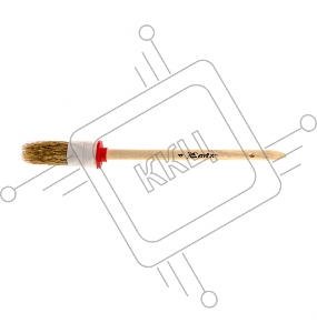 Кисть круглая № 4 (25 мм), натуральная щетина, деревянная ручка// MTX