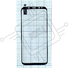 Защитное стекло 3D для Samsung G955F (S8+) черный