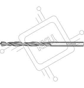 Сверло по металлу HSS-R, быстрорежущая сталь М2(S6-5-2) STAYER PROFI 4.0х75мм