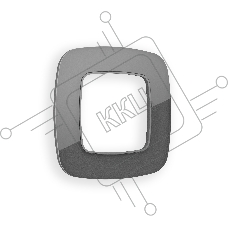 Рамка OMEGA Radian (Антрацит серый Стекло органическое) 1-ая OF320651