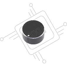 Ручка переключателя алюминиевая для духовок Krona 30402500032 черная