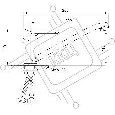 Смеситель для кухни SL137-004F-25 ø35