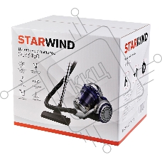 Пылесос Starwind SCV3450 фиолетовый/серебристый, 400/2500 Вт, уборка сухая, пылесборник контейнер 3 л