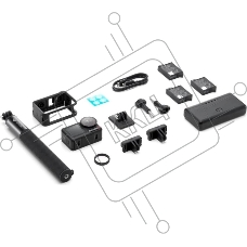 Экшн-камера Dji Osmo Action 5 Pro Adventure Combo 1xCMOS 12Mpix серый/черный
