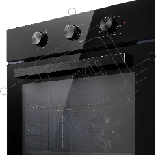 Духовой шкаф MONSHER MOE 6023 Static Noir, High-Tech, 78 л, поворотное управление, таймер, 6 режимов, макс. температура 310 градусов, энергоэффективность А, цвет черный