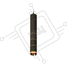Светильник Ambrella Light XP6302050 SBK/PYG черный песок/золото желтое полированное MR16 GU5.3