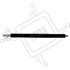 Вал переноса заряда (коротрон) HP LJ 1022/3050/3052/3055/M1319f (RM1-2062) OEM