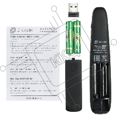 Презентер Oklick 695P черный, радиоканал, USB, кнопки - 6