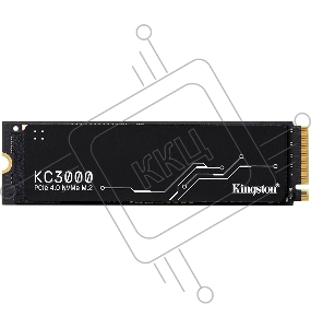 Накопитель SSD M.2 Kingston 4.0Tb KC3000 Series <SKC3000D/4096G> (PCI-E 4.0 x4, up to 7000/7000Mbs, 1000000 IOPS, 3D TLC, NVMe, 3200TBW, Phison E18, 22х80mm, LP graphen heatsink)