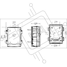 Монтажная коробка Uniview TR-JB12-IN для PTZ камер, 296мм x 244мм x 127мм, 2.5кг