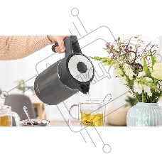 Чайник Bosch TWK5P475 Цвет: графитовый, 2400 Ватт, скрытый нагр.элемент, 1.7 л