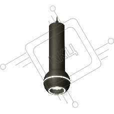 Светильник Ambrella XP1102014 SBK/FR черный песок/белый матовый MR16 GU5.3 LED 3W 4200K