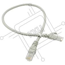 Патч-корд Buro Basic UTP 4 пары cat6 CCA molded 0.5м серый RJ-45 (m)-RJ-45 (m)