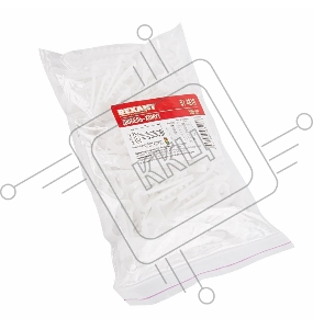 Дюбель-хомут нейлоновый прямоугольный REXANT 5-10 мм, белый, упаковка 100 шт.